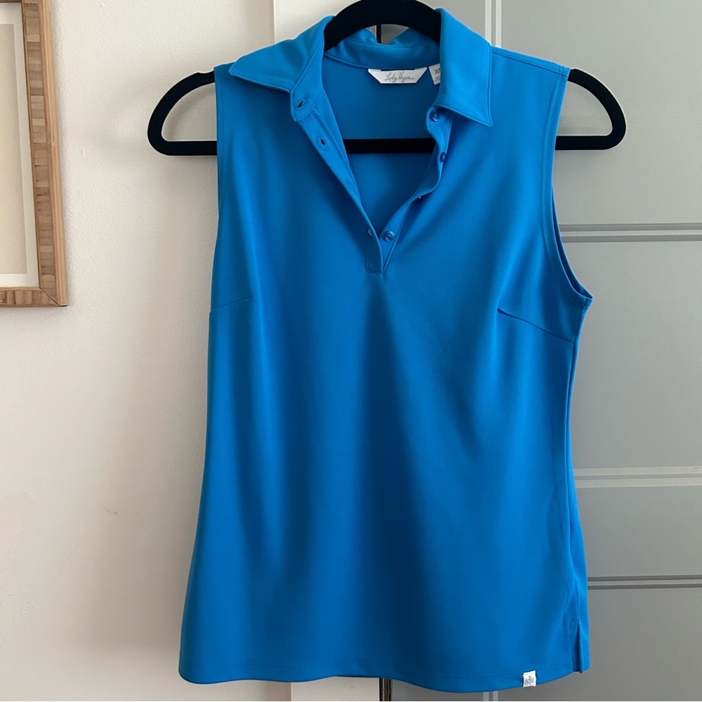 Lady Hagen golf tank, size XS, blue. Never been worn!
